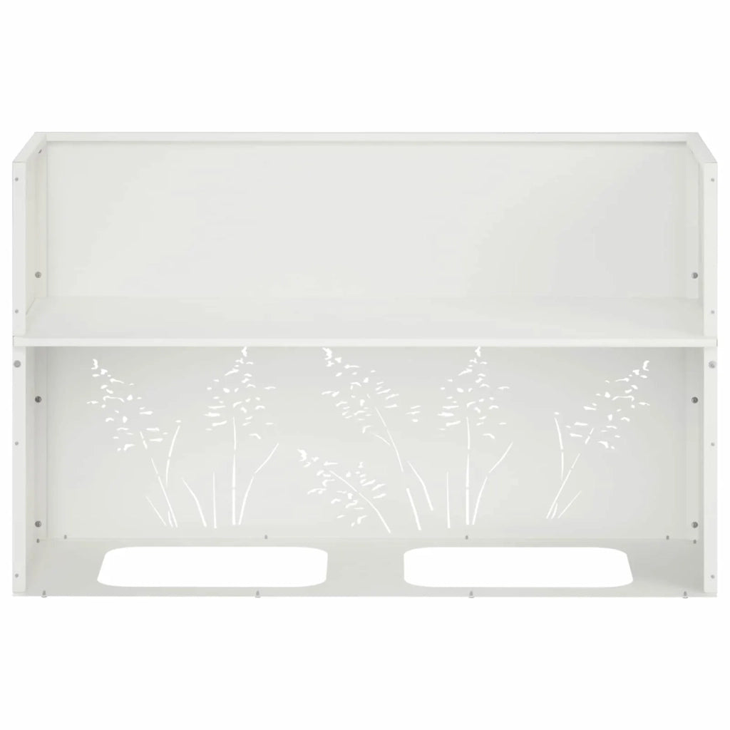 Vaso da giardino 2 pz Bianco 80 x 20 x 49 cm 8005823