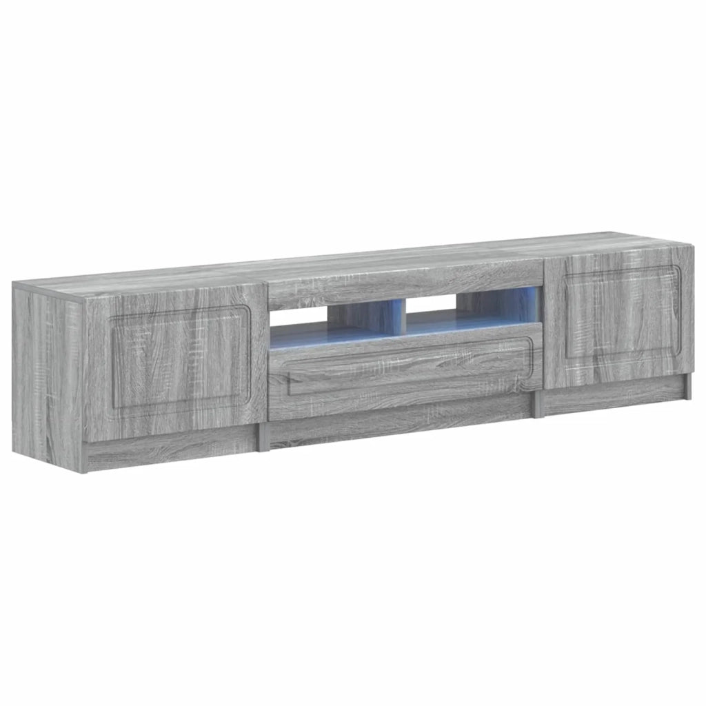 Mobile TV LED a 5 pezzi Sonoma grigio Legno ingegnerizzato 3417010