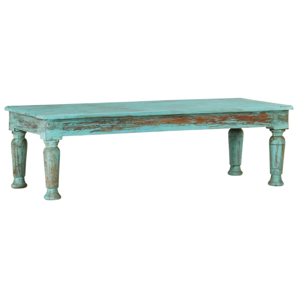 Tavolino da Salotto 110x50x34 cm in Legno Massello di Recupero cod mxl 17062