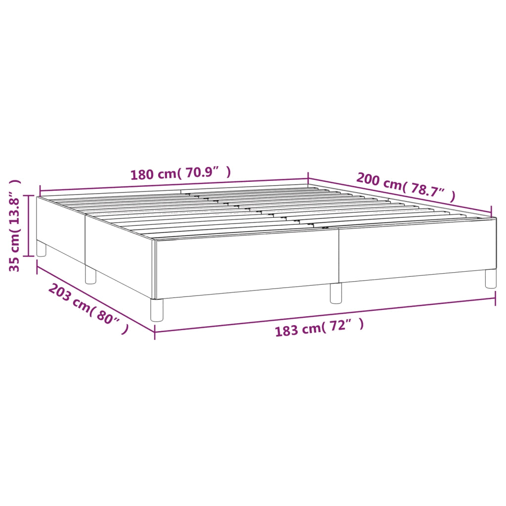 Giroletto-Struttura Letto Nero 180x200 cm in Similpelle 862220