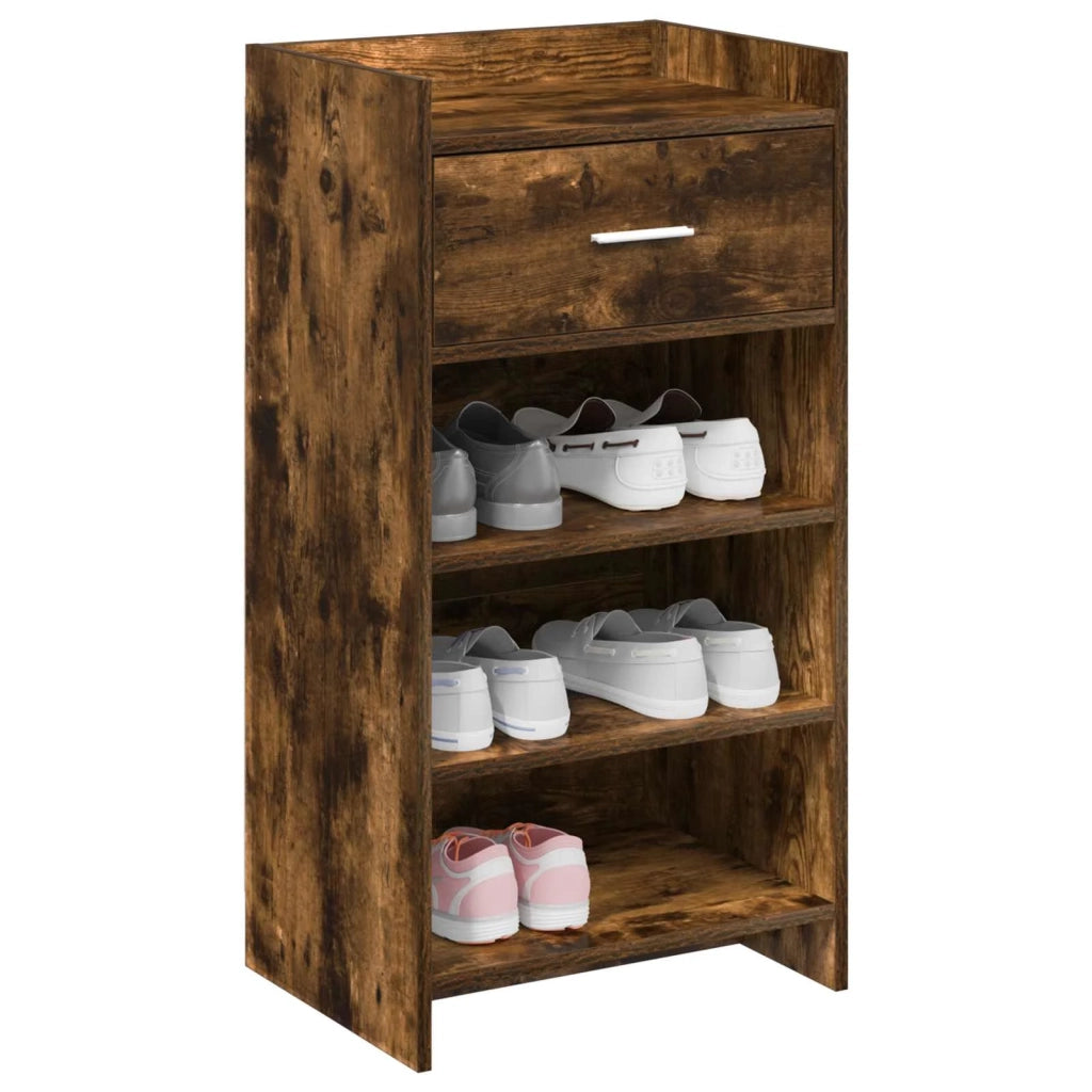 Mobile per scarpe con cassetto Rovere Fumo 48 x 36 x 92 cm 8011351