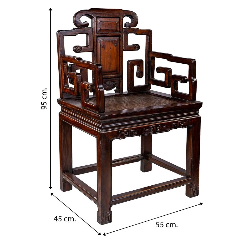 Set tavolo e 2 sedie in legno color caffè 40x40x75/55x45x95