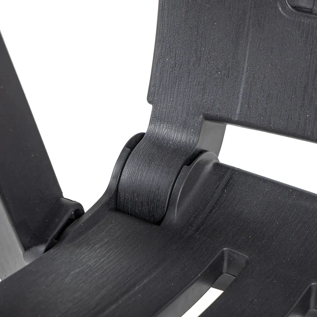 Sedie da Giardino Reclinabili 2 pz in Plastica Antracite 48761