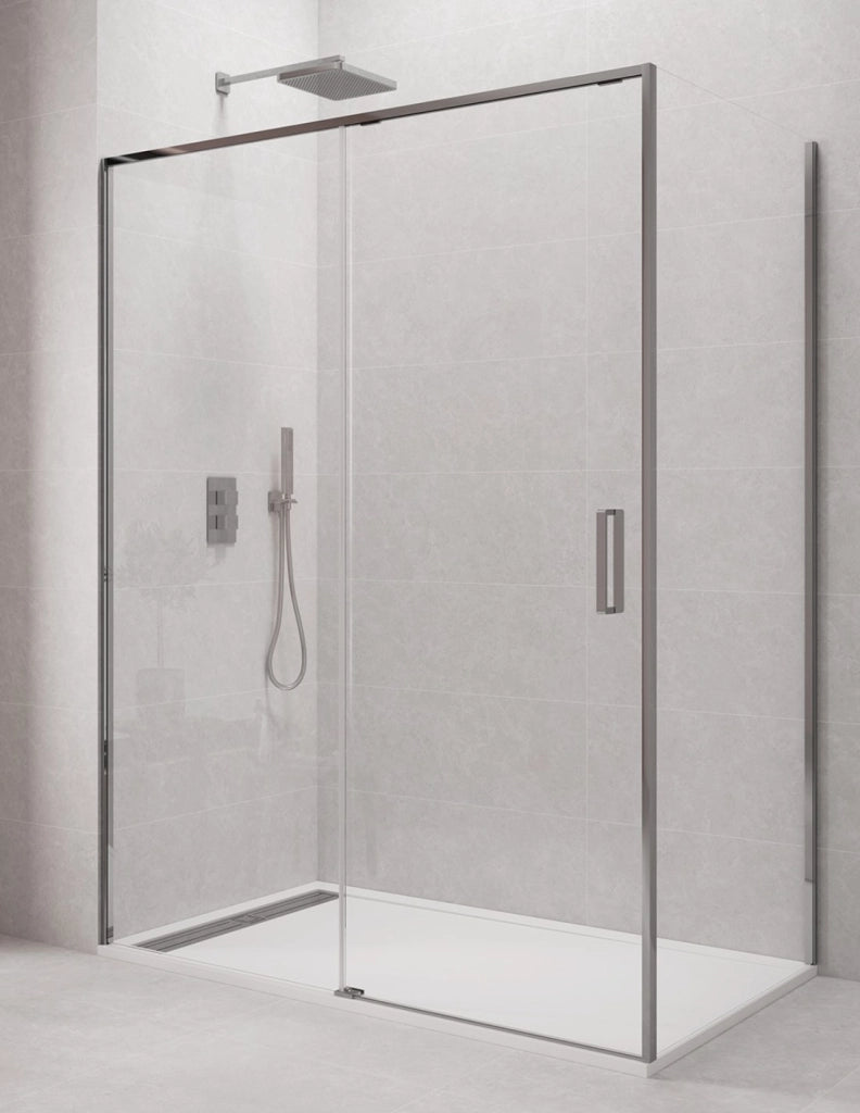 Box doccia ABANTE (TWENTY) 1+1 con lato fisso laterale 165x80 cm Cromo
