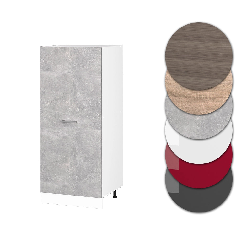 Mobile cucina dispensa R-Line Calcestruzzo/Bianco 60 cm Vicco