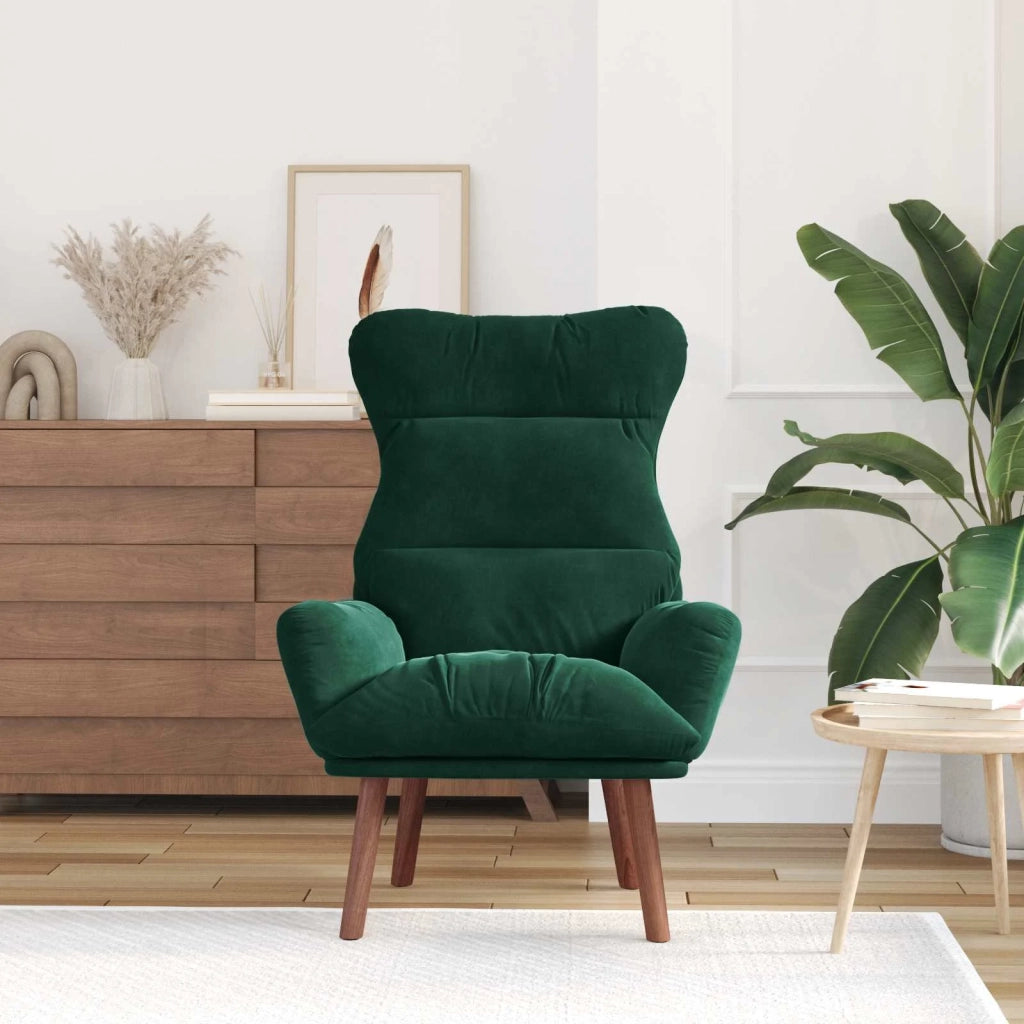 Divano Sedia-Poltrona Verde Scuro 69 x 74 x 93 cm Velluto 838344