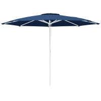 Ombrellone da Giardino ad Altezza Regolabile in Metallo e Poliestere, Ø292x242 cm, Blu Scuro