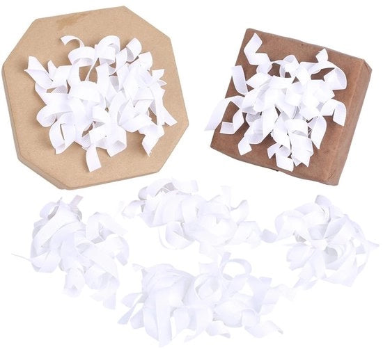 Decorazioni per Strappo - 16 Pezzi - Adesivo - Fili di Seta - Decorazioni - Poliestere - 100-150 mm Lunghezza - Strumenti per Decorare