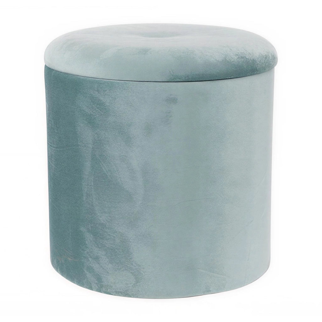 Marvin Pouf Contenitore in Velluto Selina Sgabello Salvaspazio con Vano Portaoggetti Seduta Moderna Elegante per Soggior