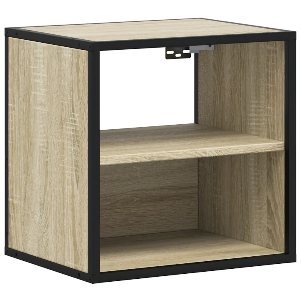 Comodini a Muro 2 pz Rovere Sonoma 40x31x39,5 cm 848747