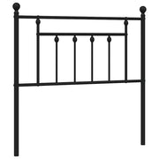 Testiera | Testata di Ricambio in Metallo Nero 90 cm