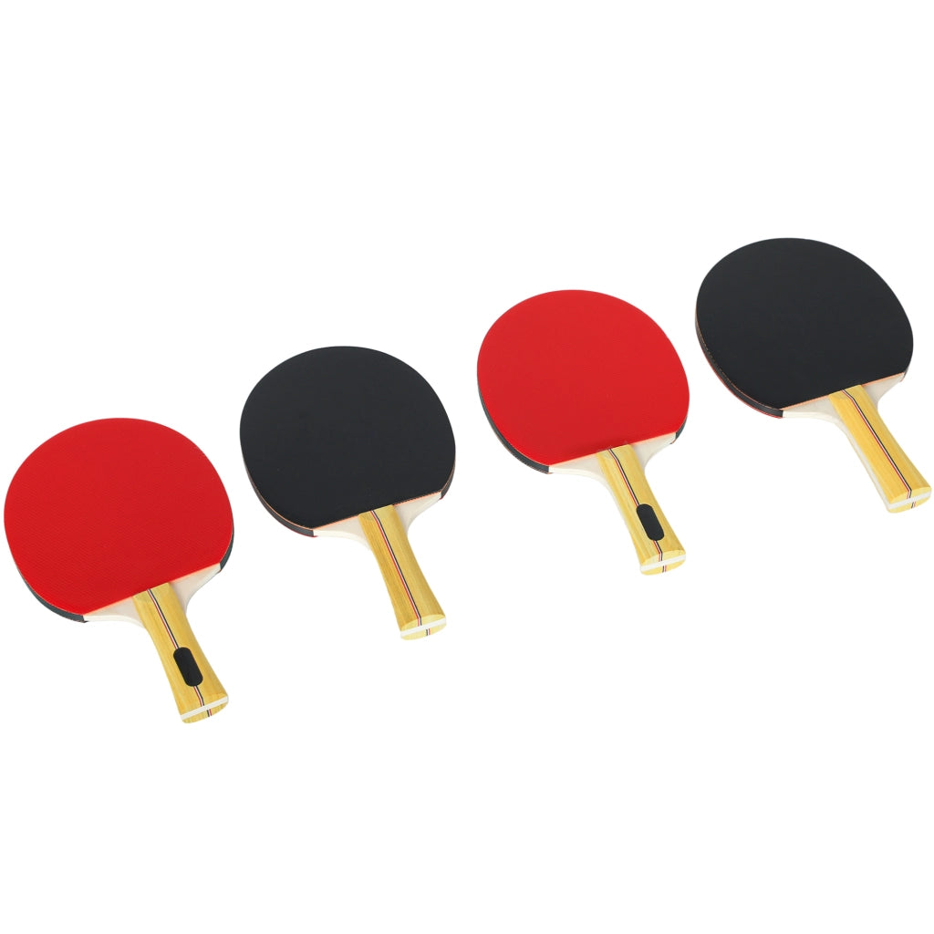 Tavolo da Ping Pong con 4 Racchette, 8 Palline e Custodia ¨C zephmum ¨C Rosso