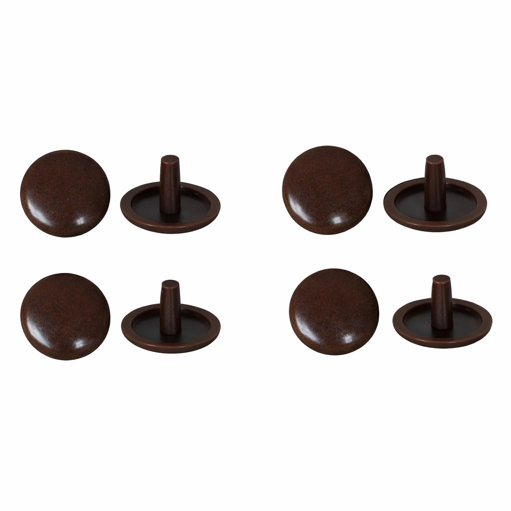 CAPPUCCIO COPRIVITE PER VITE TRUCIOLARE colore marrone - pz 100  - Blister Koncreto