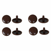 CAPPUCCIO COPRIVITE PER VITE TRUCIOLARE colore marrone - pz 100  - Blister Koncreto