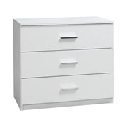 Cassettiera PANAREA – 3 cassetti bianco laccato design moderno