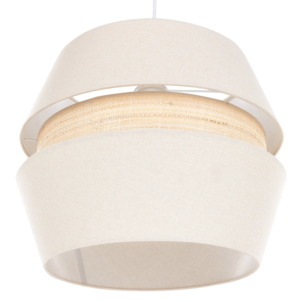 Lampada a sospensione Tessuto di carta blu 182 cm con frange e illuminazione a sospensione Retro Vintage