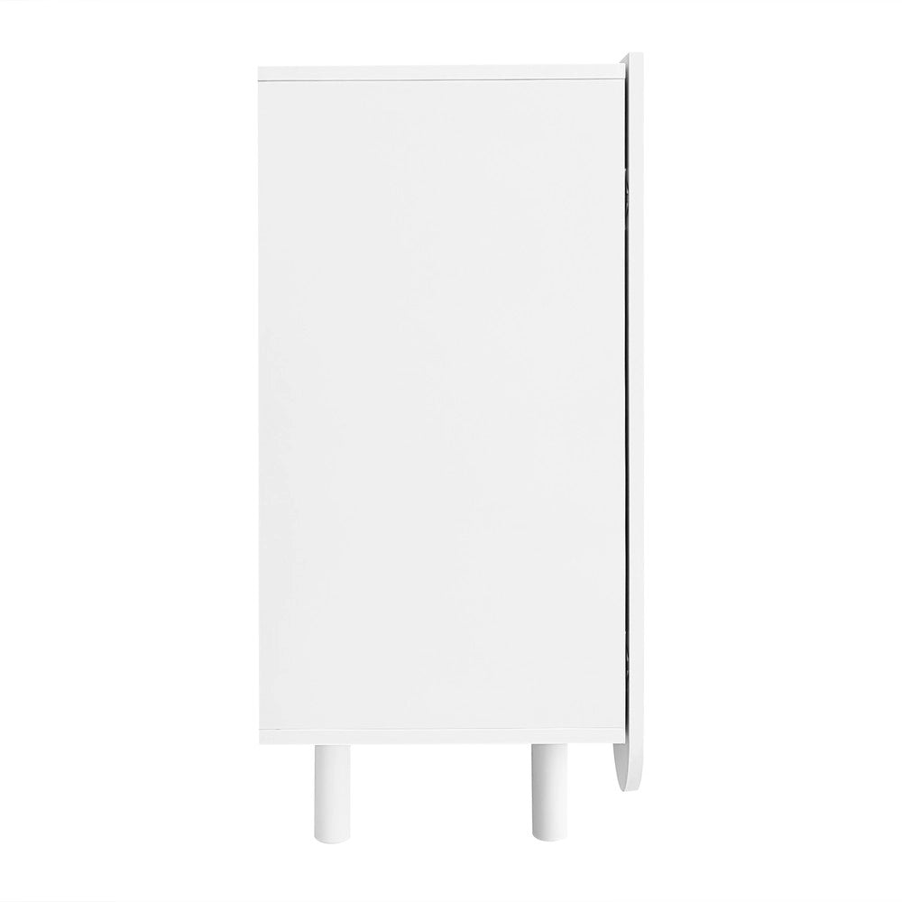 Credenza con Ante Sagomate ¨C MINIMAL ¨C Legno, Design Moderno