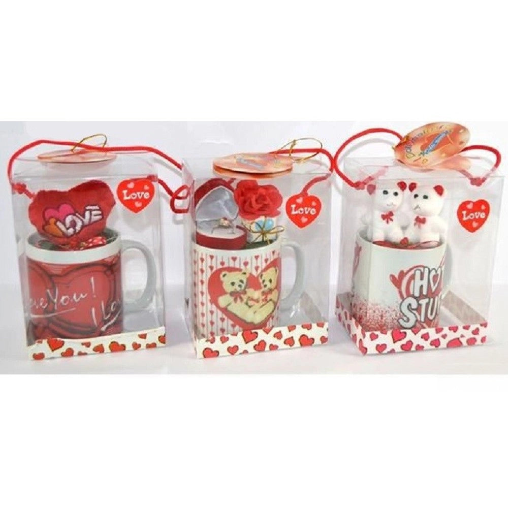 Trade Shop - Tazzone Tazza Con Idee Regali San Valentino 11x8x15cm Confezione In Vari Modelli -