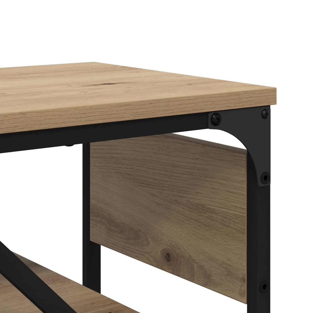 TavoloConsolle Rovere artigianale 75x30x75cm Legno multistrato