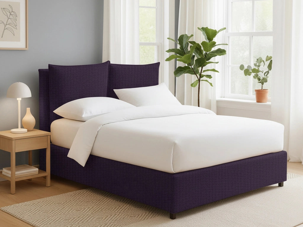 Todmorden, Letto Singolo Sfoderabile Made in Italy, Viola