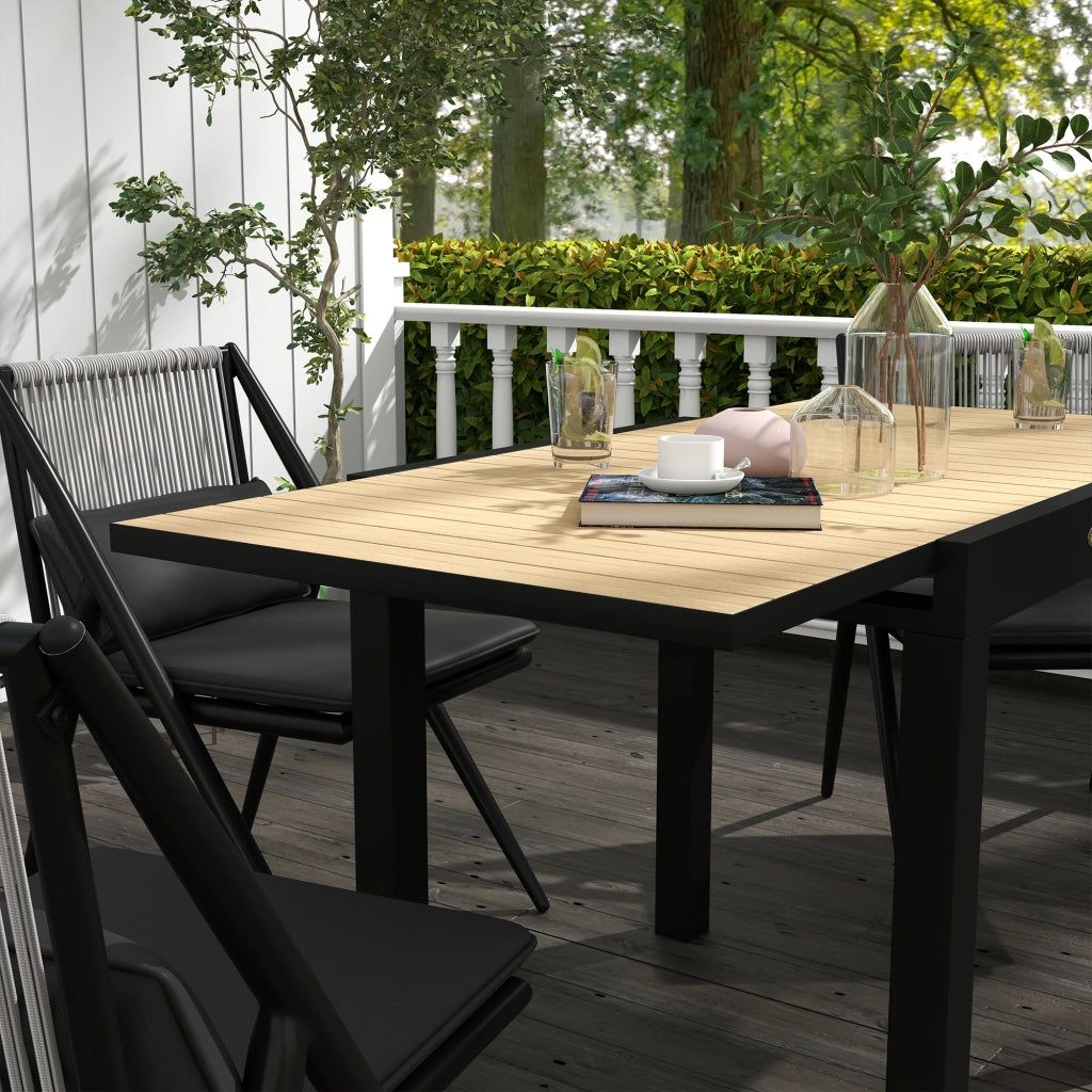 Tavolo da Giardino ¨C zephmum ¨C 162x80x75 cm Giallo