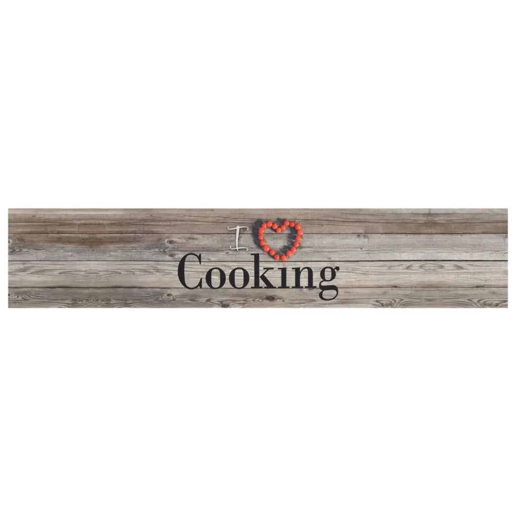Tappeto da Cucina Lavabile Grigio Cucinare 60x300 cm Velluto 136548