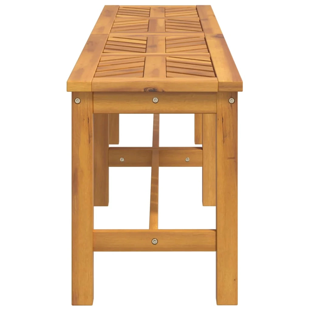 Panca da giardino mobili da esterno terrazza 150 x 35 x 45 cm legno massello di acacia 02_0011253