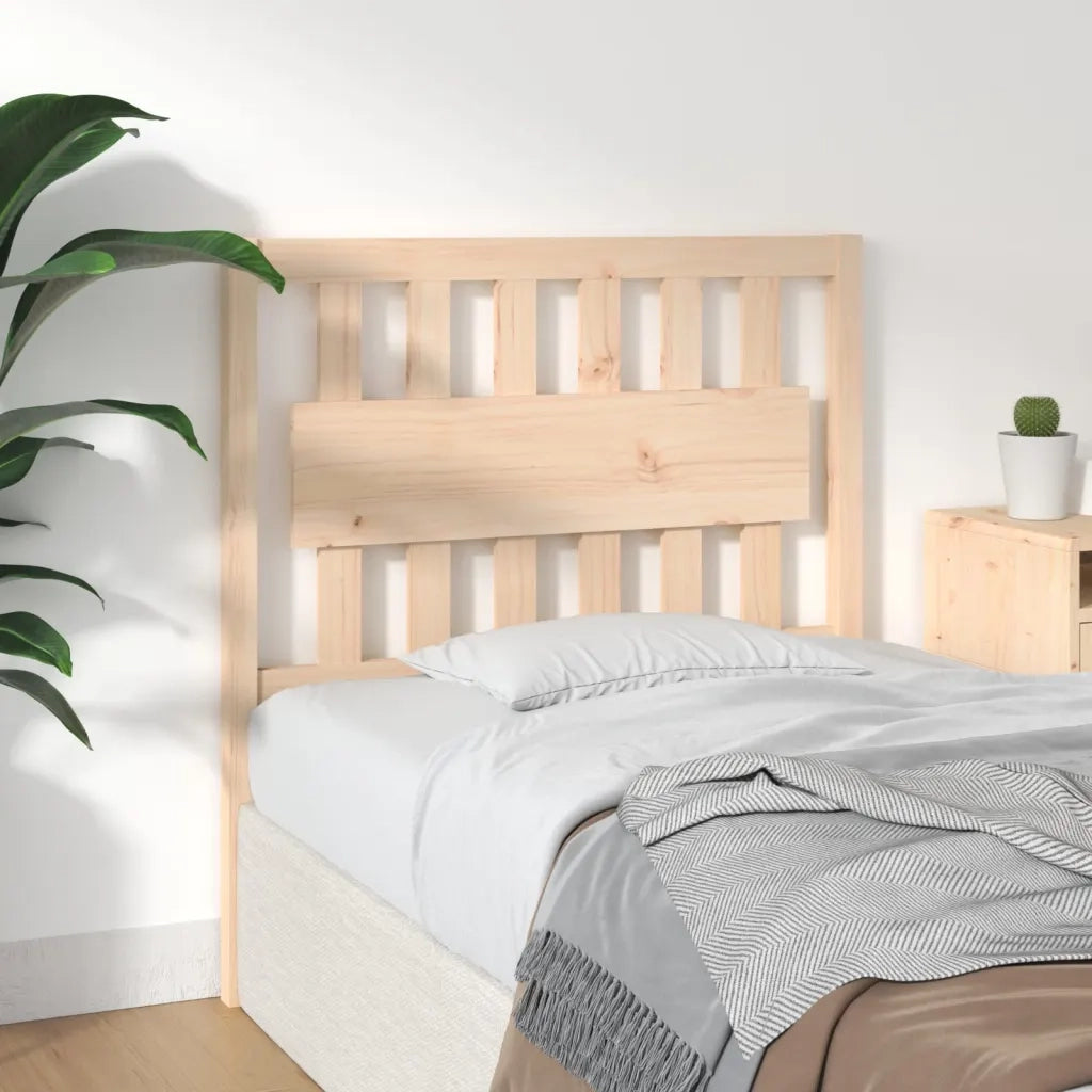 Testiera per Letto 95,5x4x100 cm in Legno Massello di Pino 818550
