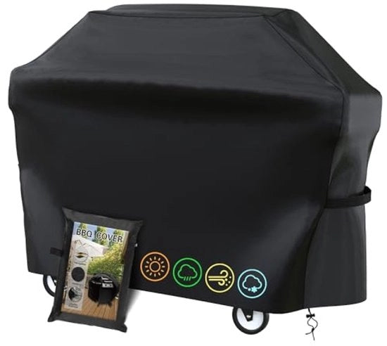 Griglia per barbecue – Impermeabile, Resistente al vento, Resistente alle radiazioni UV – 145 x 61 x 117 cm – Adatto per la maggior parte delle griglie per barbecue