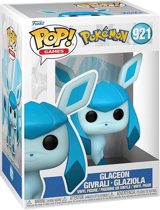 Funko Pop! Games: Pokemon - Glaceon - Figura in Vinile da Collezione - Eta 3+