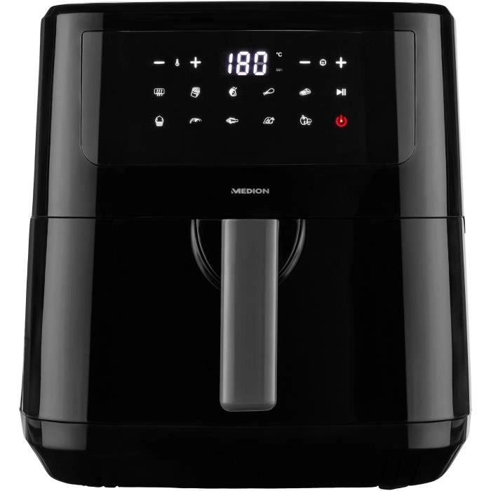 Friggitrice ad aria calda - MEDION - 50072999 - 2150 W - Touch screen - 9 programmi - Nera