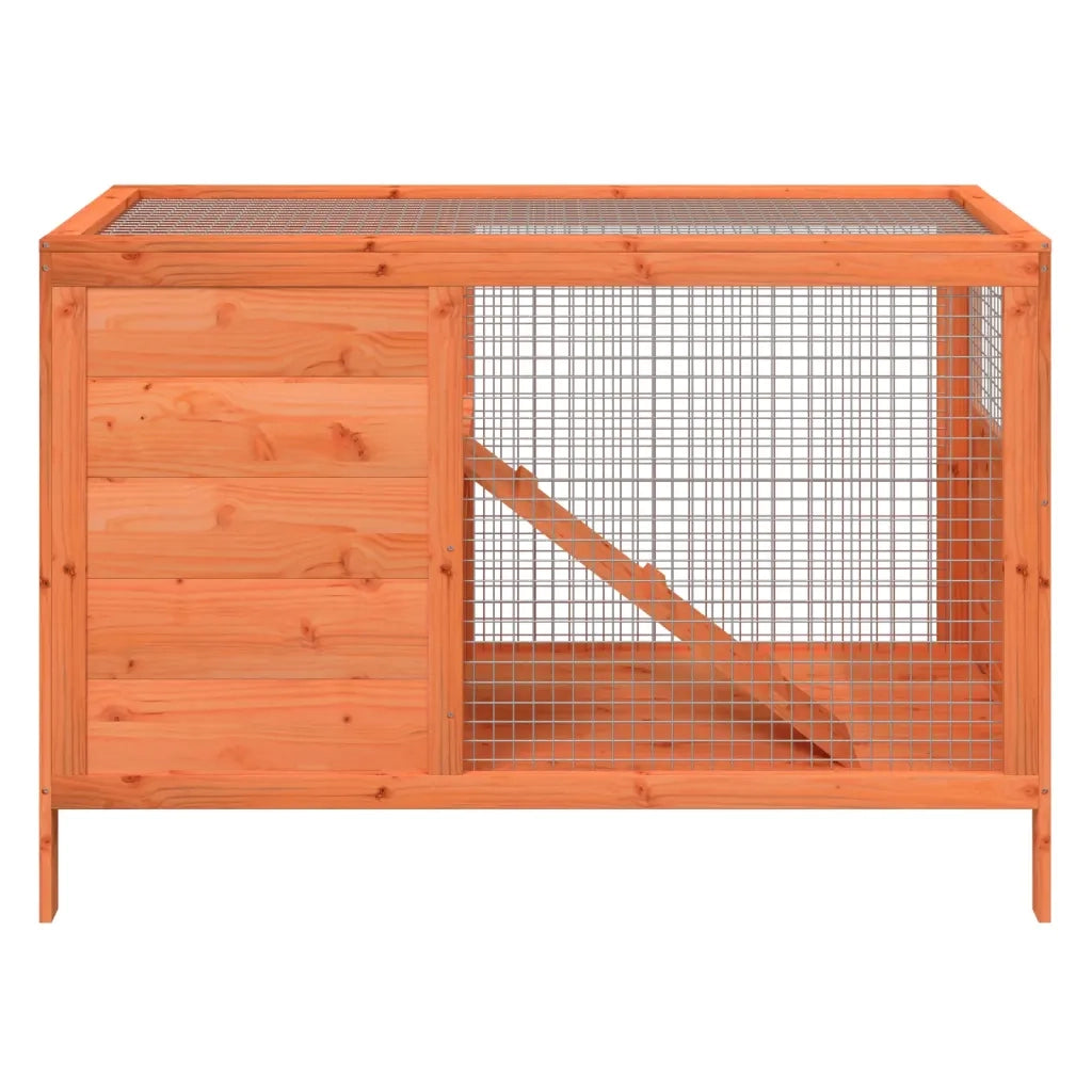 Conigliera Marrone 103x44x69,5 cm in Legno Massello di Pinocod mxl 94308