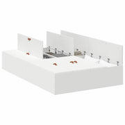 Letto matrimoniale | Letto per adulti | Struttura letto con contenitore Bianco 120 x 200 cm