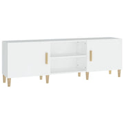 Mobile TV multimediale mensola TV credenza TV sala da pranzo soggiorno camera da letto 150 x 30 x 50 cm legno ingegnerizzato bianco 02_0025987
