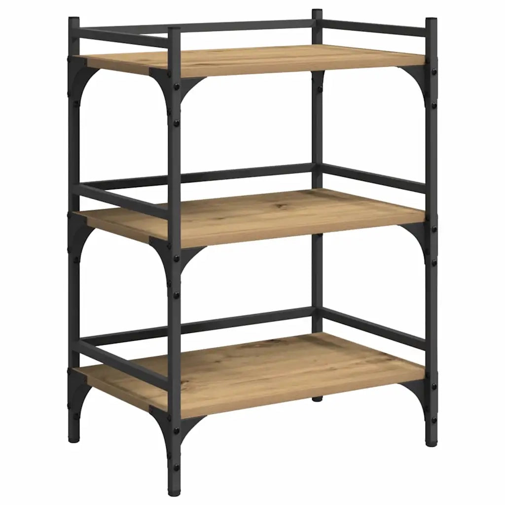Carrello da Cucina-Scaffale per Cucina Rovere artigianale 50 x 35 x 75.5 cm