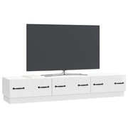 Mobile TV | Armadietto TV | Mobile Porta TV Bianco Lucido 147 x 34,5 x 27 cm Legno ingegnerizzato
