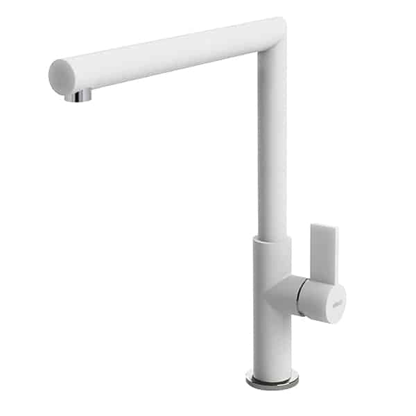 Rubinetto Miscelatore Cucina Elleci Ares Keratek Plus Bianco Assoluto MKKARE96