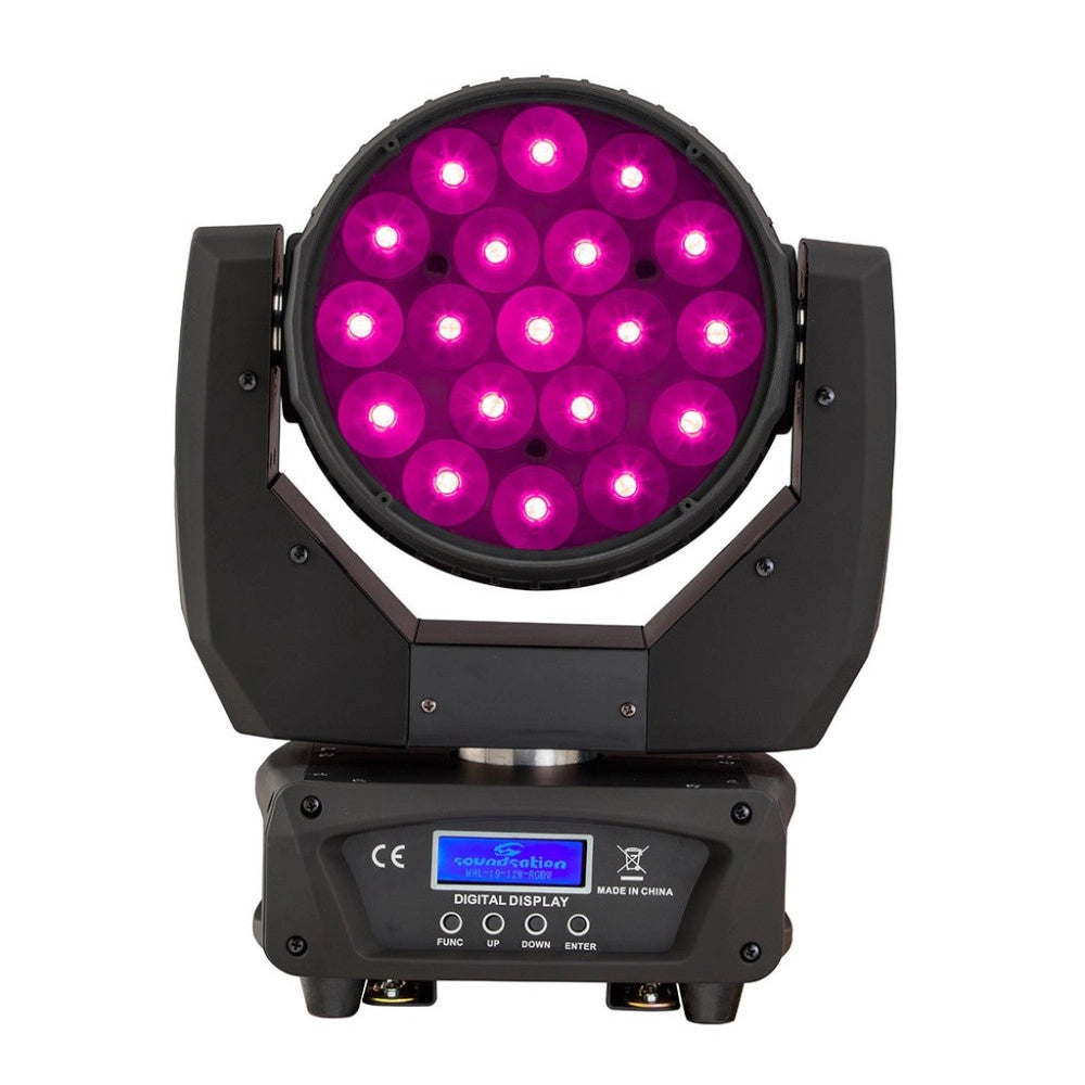 Trade Shop - Mac Aura A Led Beam Wash Zoom Reflex Testa Mobile 19x15 Osram Ostar Pixel Luci -