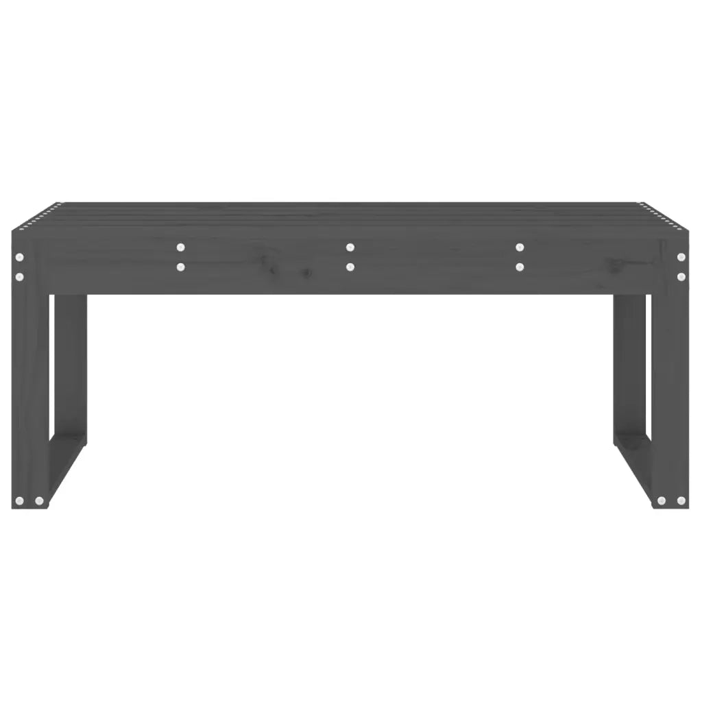 Panca da Giardino Grigia 110x38x45 cm Legno Massello di Pino