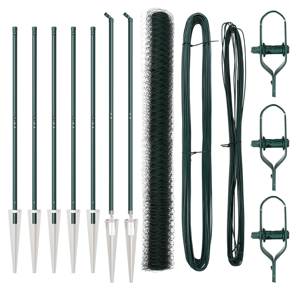 Recinzione esagonale  Verde 1.6x10 m in Acciaio