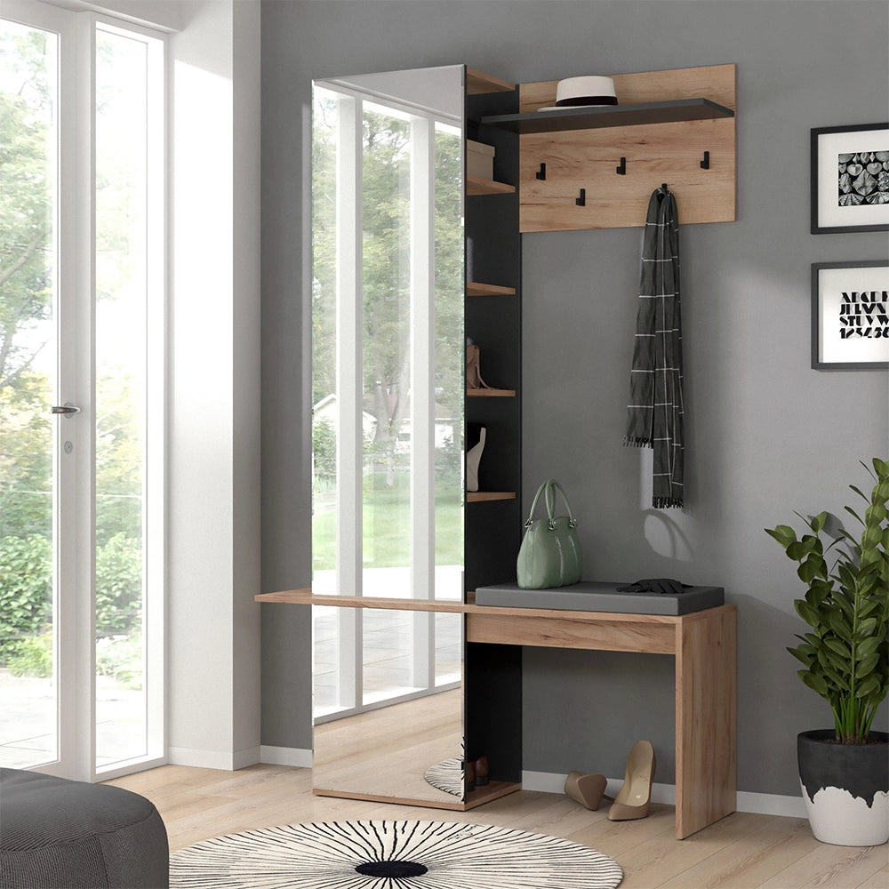 Vicco Armadio da ingresso Quercia dorata 120 x 190 cm