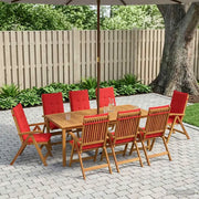 Set da pranzo da giardino da 9 pezzi Naturale 3434588