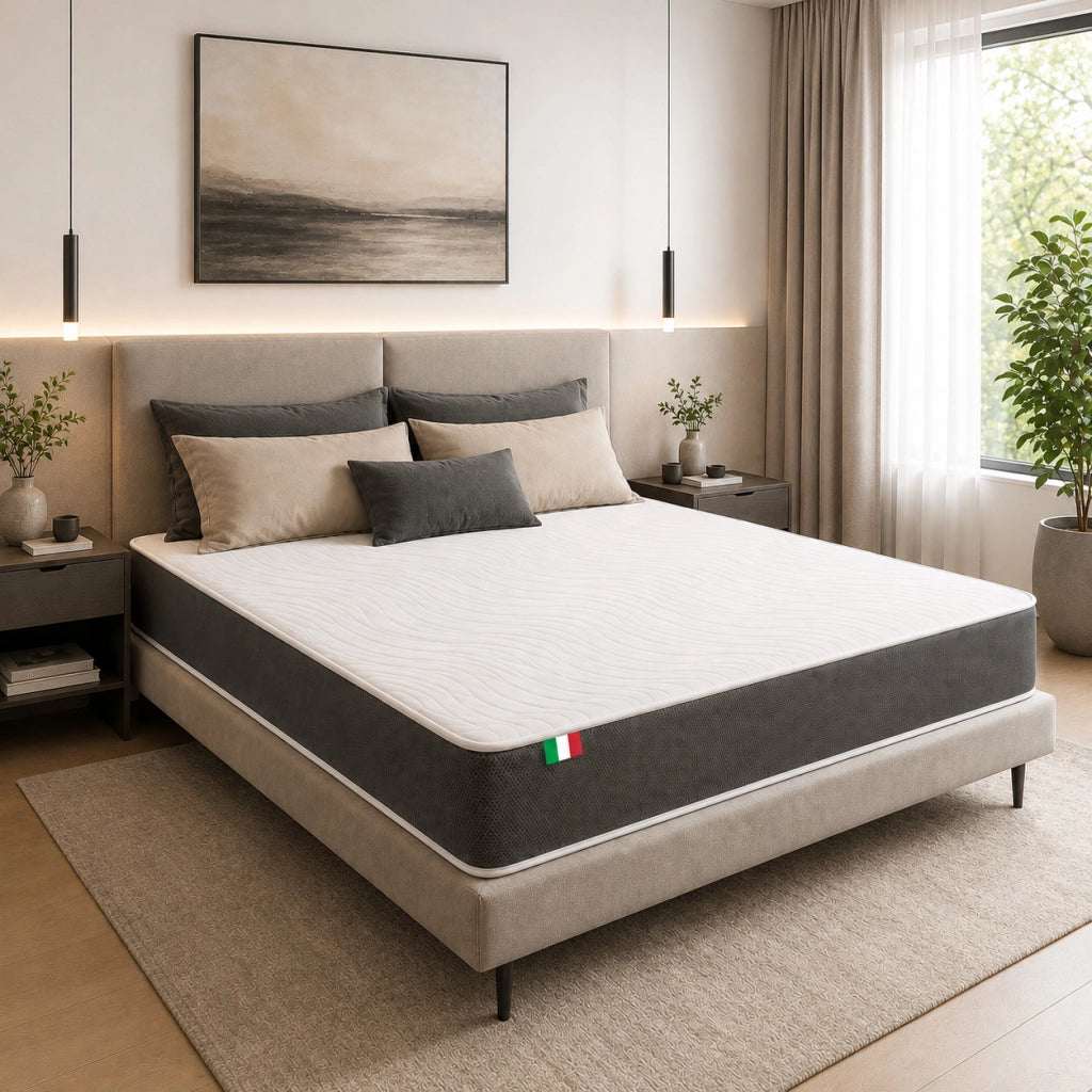 COMFY LINE Materasso Memory Matrimoniale 175X195 Cm Alto 25 ESSENTIAL