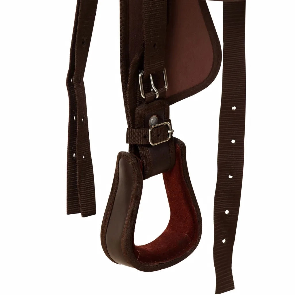 Sella Western Testiera e Pettorale in Vera Pelle 16" Marrone cod mxl 67374