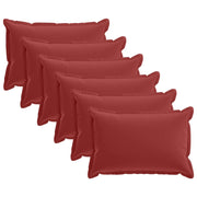 Federa 6 pcs HOUTEN Rosso Vino 50 x 80 cm Poliestere 920212