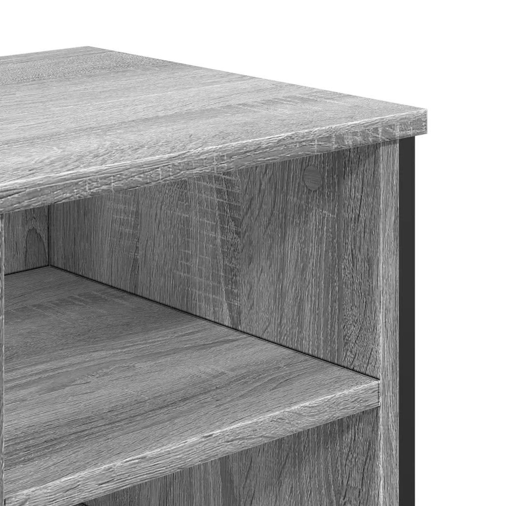Mobile bagno moderno con ampio spazio contenitivo 91 x 35 x 60 cm legno composito grigio 02_0049581