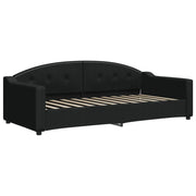 Letto singolo | Letto per adulti | Letto da Giorno Nero 90x200 cm in Tessuto