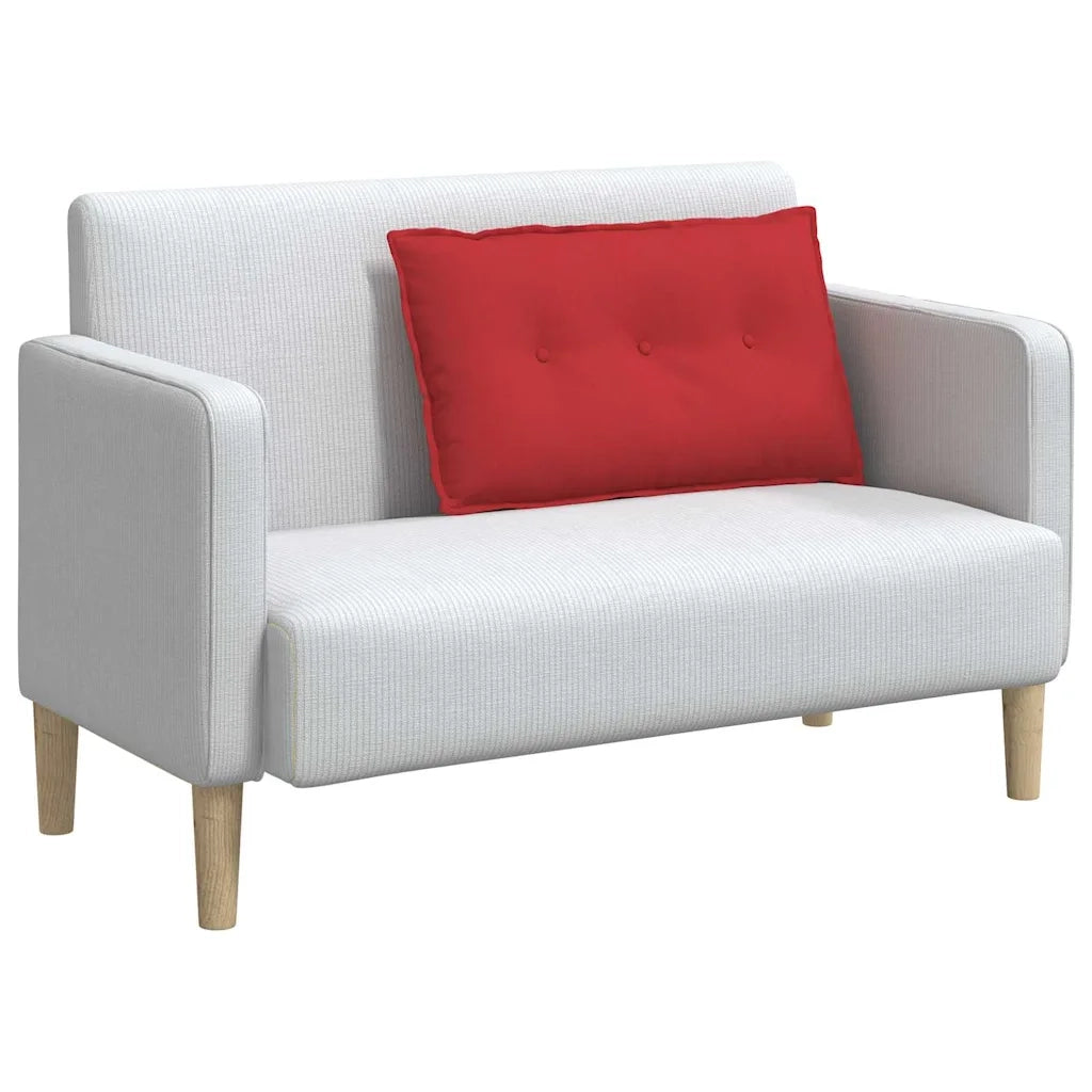 Cuscino per Schiena | Cuscino dorsale Rosso 80 x 19 x 50 cm Tessuto