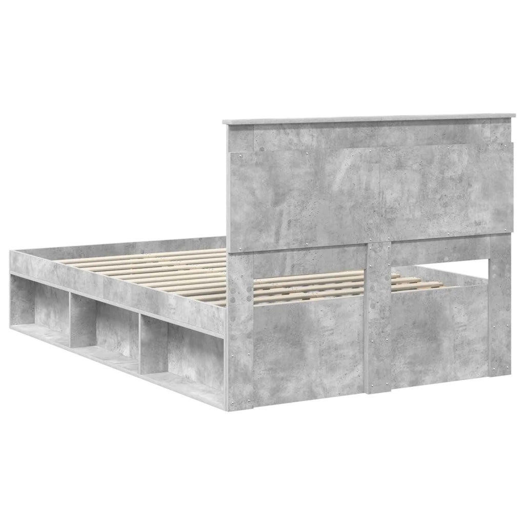 Struttura del letto Calcestruzzo 120 x 190 cm Pino massello 3410107