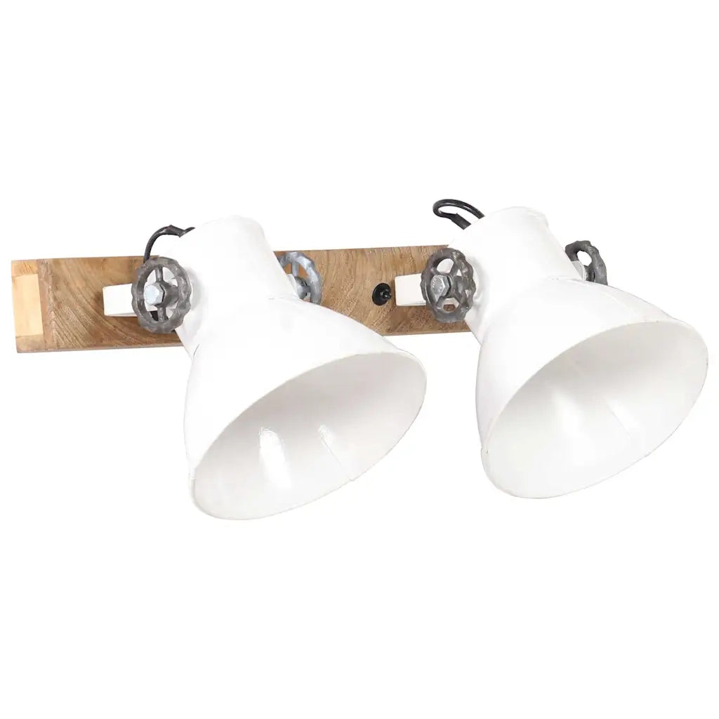 Lampada da Parete in Stile Industriale Bianca 45x25 cm E27 CFW5373613